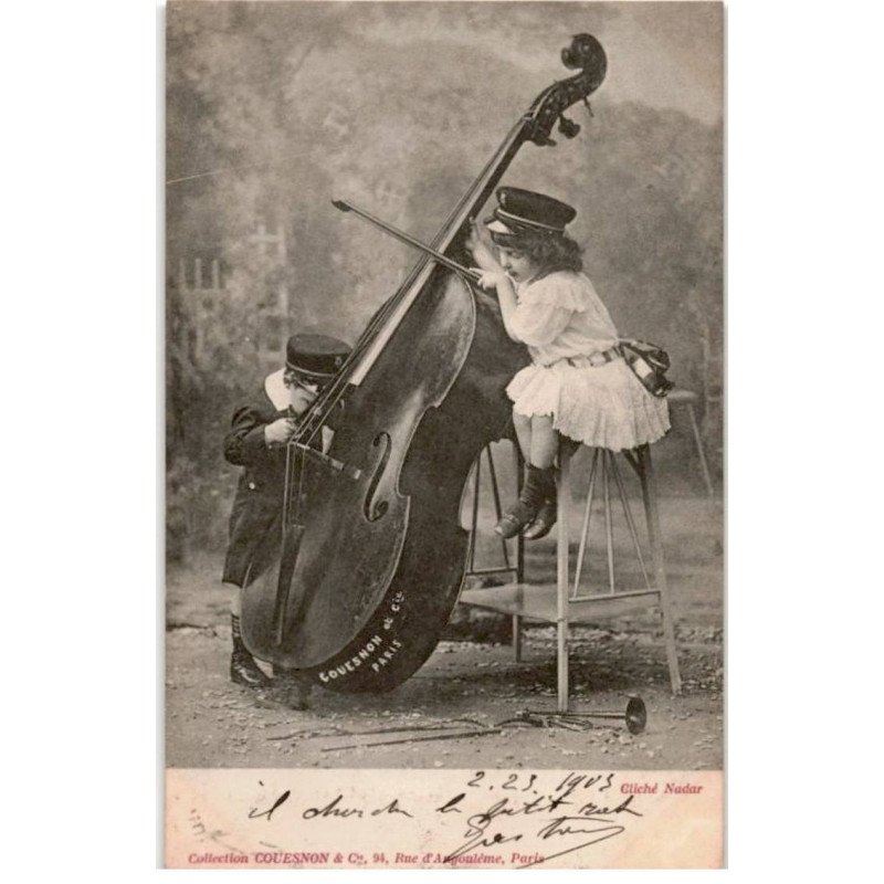 MUSIQUE: enfants et contrebasse - très bon état