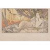 MUCHA Alphonse : lot de 2 cartes postales "Aube et Aurore" vers 1900 - bon état (légers défauts)