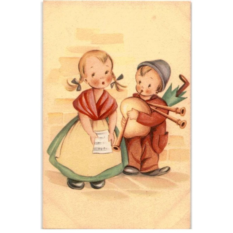 MUSIQUE: dessin enfants, cornemuse, chanteuse - très bon état