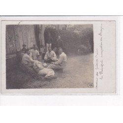 VALDAMPIERRE - Carte Photo - Grève de Méru - Jeu de carte - très bon état