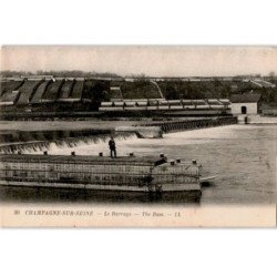 CHAMPAGNE-sur-SEINE: le barrage - très bon état