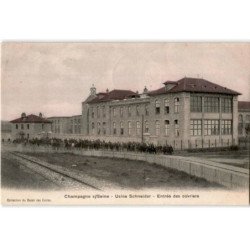 CHAMPAGNE-sur-SEINE: usine schneider, entrée des ouvriers - très bon état