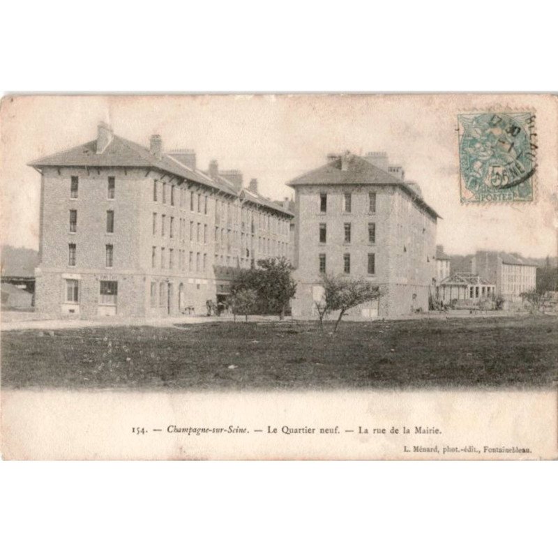 CHAMPAGNE-sur-SEINE: le quartier neuf, la rue de la mairie - très bon état