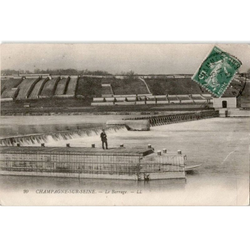 CHAMPAGNE-sur-SEINE: le barrage -état