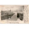 CHAMPAGNE-sur-SEINE: inondation, vers les pavillons 26 janvier 1910, jour de neige - état bon état