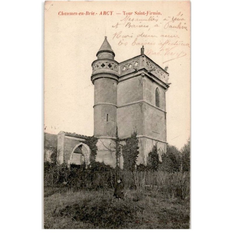 CHAUMES-en-BRIE: arcy, tour saint-firmin - très bon état
