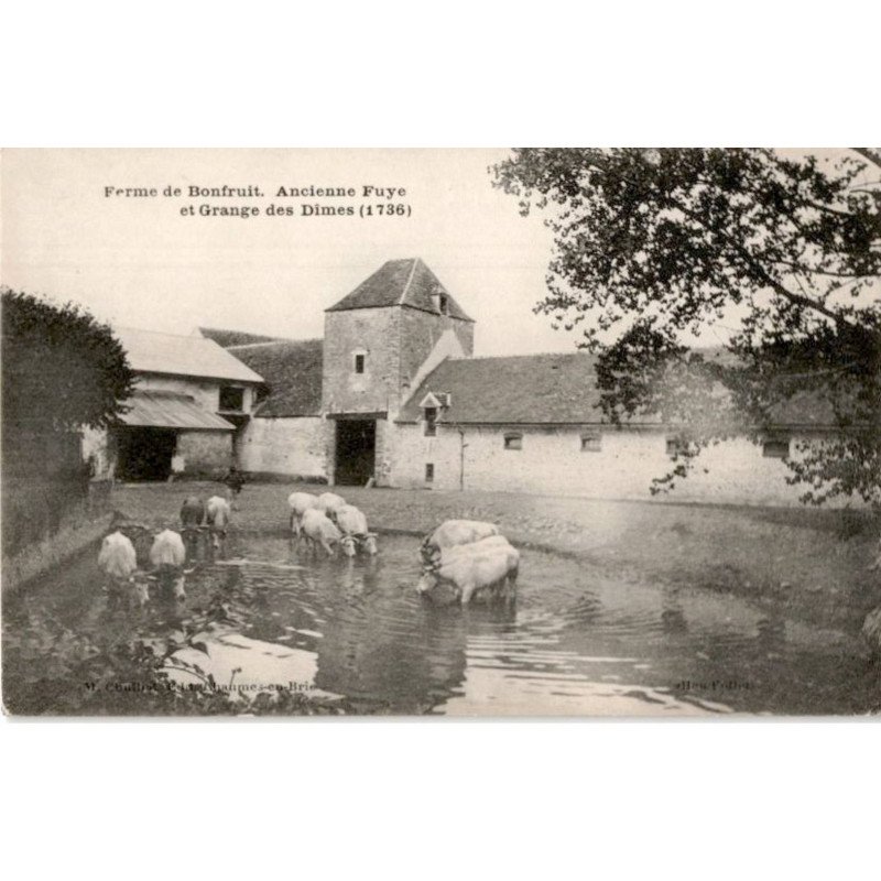 CHAUMES: ferme de bonfruit ancienne fuye et grange des dîmes 1736 - état
