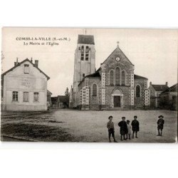 COMBS-la-VILLE: la mairie et l'église - très bon état