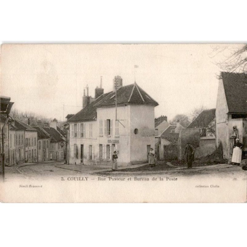 COUILLY: rue pasteur et bureau de la poste - très bon état