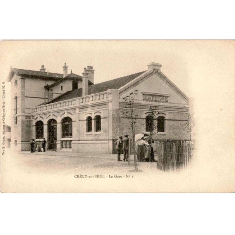 CRECY-en-BRIE: la gare n°1 - très bon état