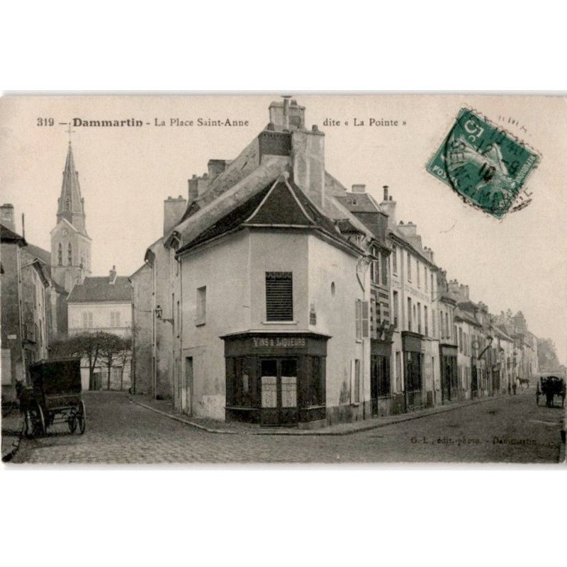 DAMMARIE-les-LYS: la place saint-anne dite "la pointe" - très bon état