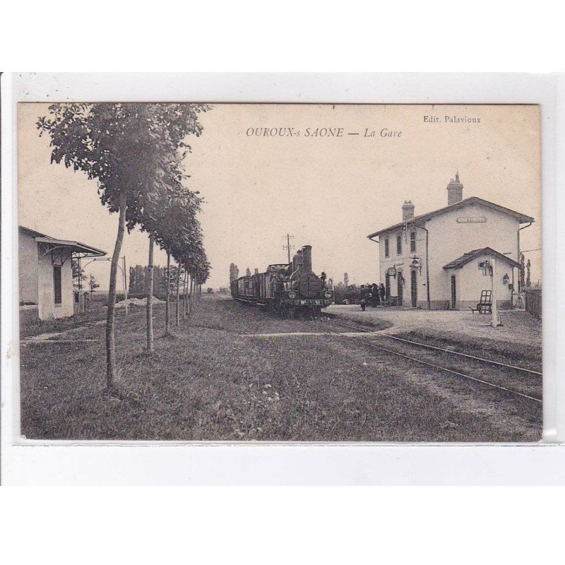 OUROUX-sur-SAONE: la gare - très bon état