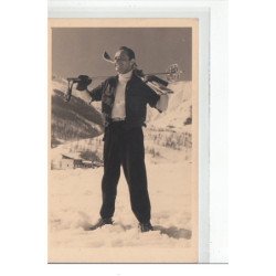 AURON - CARTE PHOTO - Skieur  - très bon état