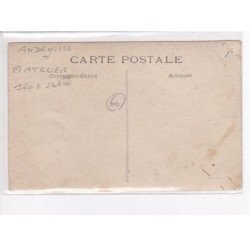 ANDEVILLE - Carte Photo - Atelier - état