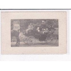 ANDEVILLE - Carte Photo - Attelage au château - très bon état