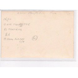 MERU - Carte Photo - 1 rue Mouflette - Traiteur - Photo format CPA - très bon état