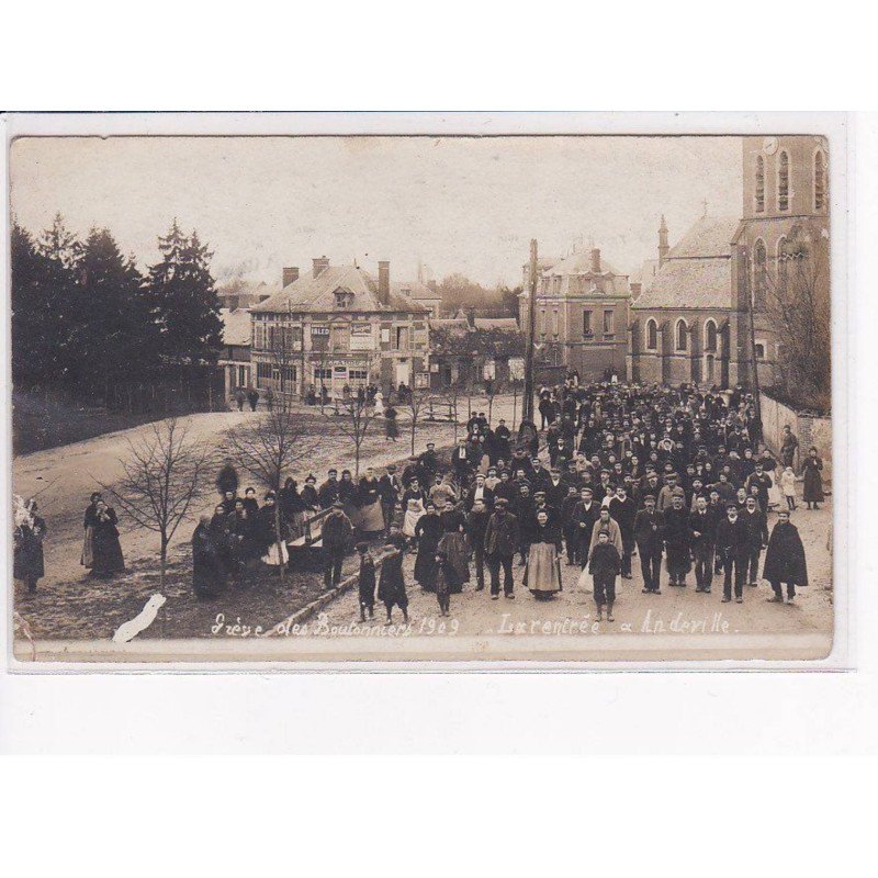 MERU - Carte photo - Grève des boutonniers - état