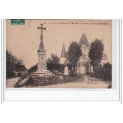 Environs de CAMP DE MAILLY - Eglise et calvaire de POIVRES - Très bon état