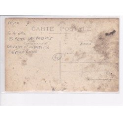 MERU - Carte photo - Fête de Pâques devant l'industrie Méruvienne  - état