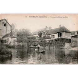 MONTIGNY-SUR-LOING: terrasse de l'hôtel du coq - très bon état