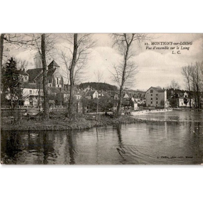 MONTIGNY-sur-LOING: vue d'ensemble sur le loing - très bon état