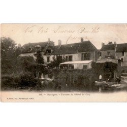 MONTIGNY: terrasse de l'hôtel du coq - très bon état