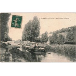 MORET: péniche sur le canal - très bon état