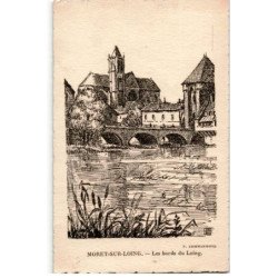 MORET-sur-LOING: les bords du loing - très bon état