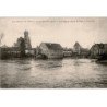 MORET-sur-LOING: inondation de moret 27 janvier 1910 le loing en amont du pont - très bon état