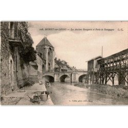 MORET-sur-LOING: les anciens remparts et porte de bourgogne - très bon état