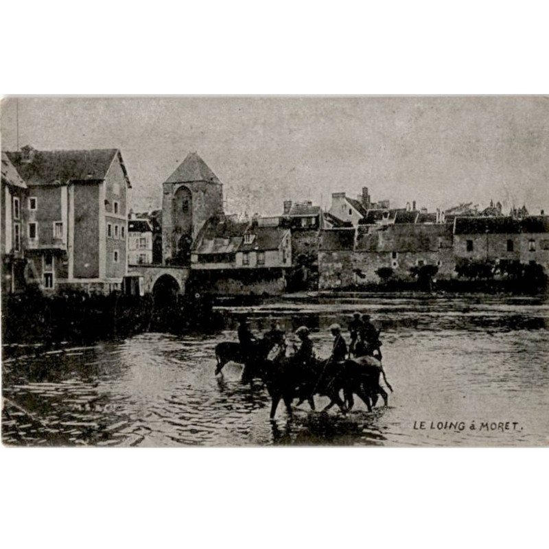 MORET-sur-LOING: le loing à moret - très bon état