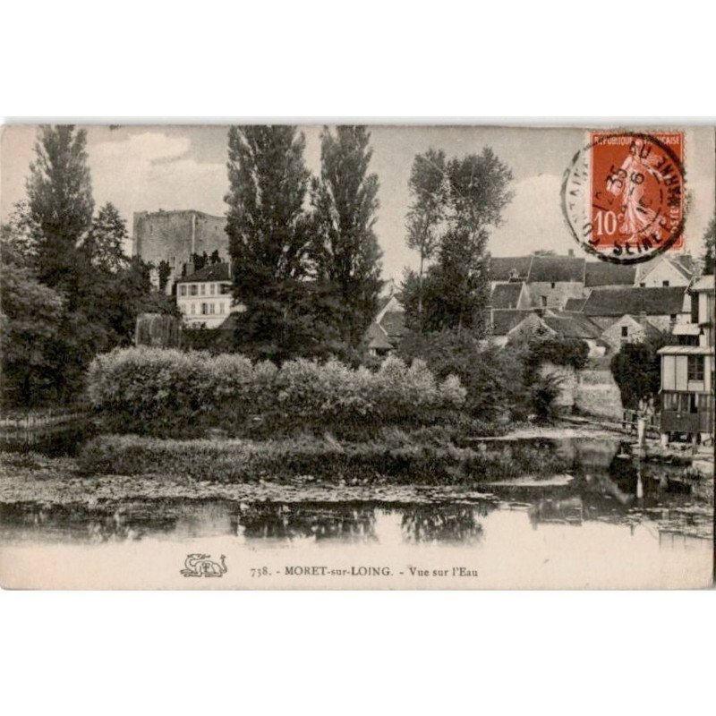 MORET-sur-LOING: vue sur l'eau - très bon état
