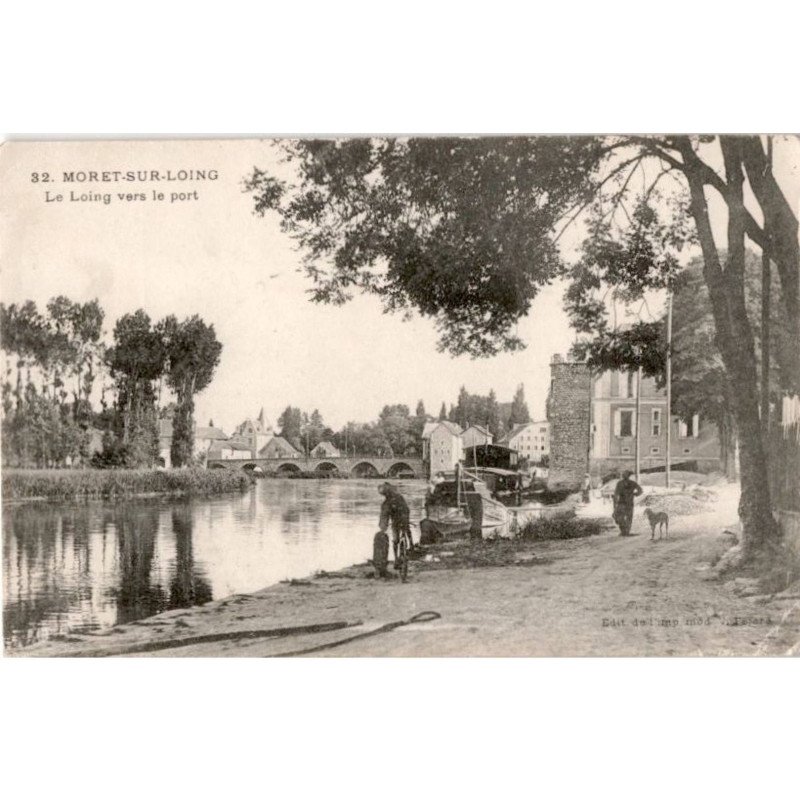 MORET: le loing vers le port - état