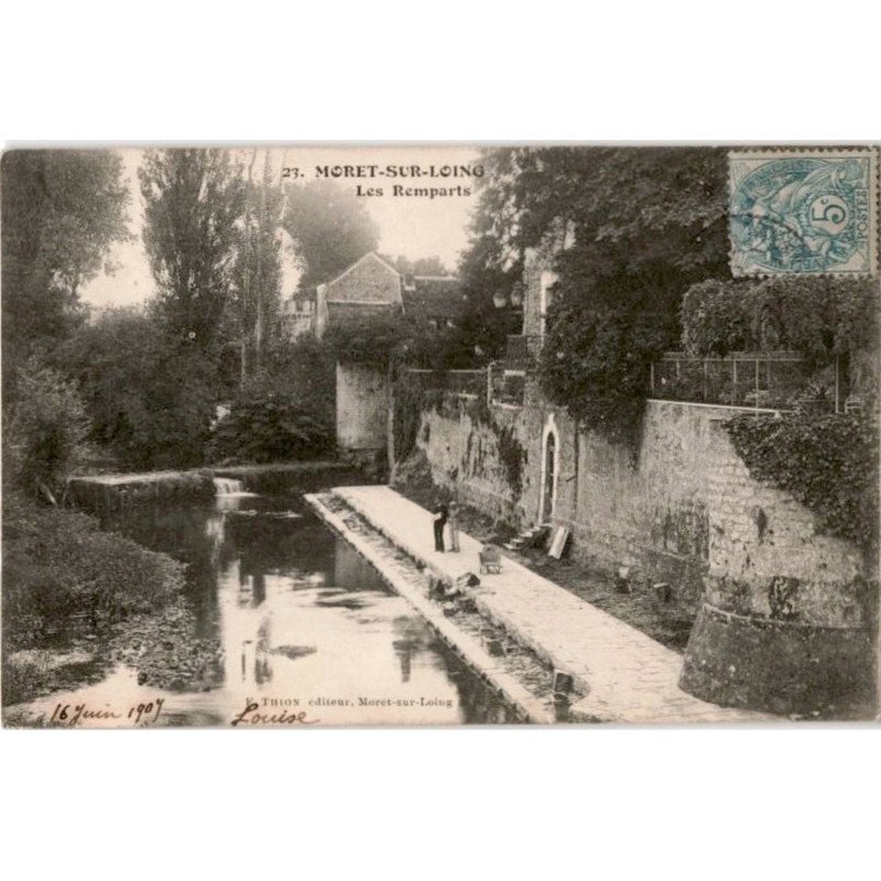 MORET-sur-LOING: les remparts - très bon état