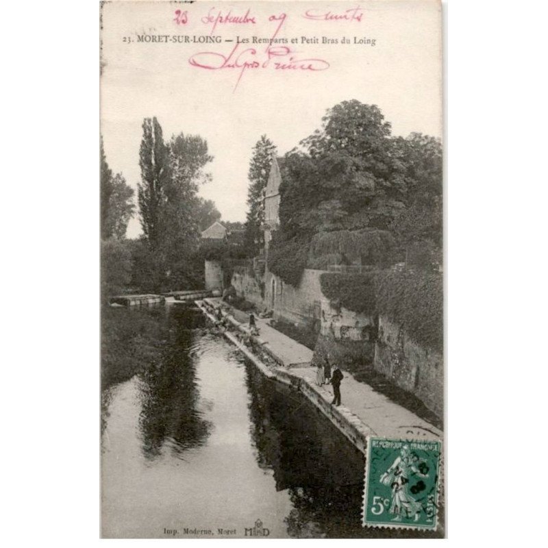 MORET: les remparts et petit bras du poing - très bon état