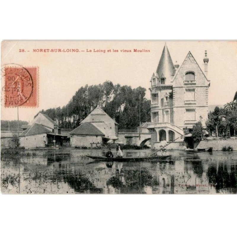 MORET-sur-LOING: le loing et les vieux moulins - état