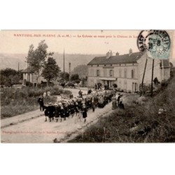 NANTEUIL-sur-MARNE: la colonie en route pour le château - très bon état