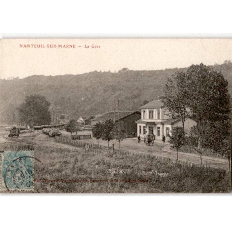 NANTEUIL-sur-MARNE: la gare - très bon état