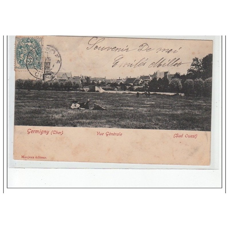 GERMIGNY - Vue générale (sud ouest) - état (traces)