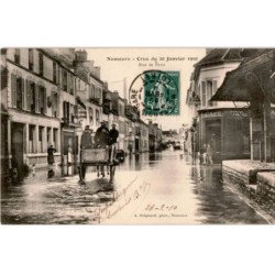 NEMOURS: crue du 20 janvier 1910 rue de paris - très bon état