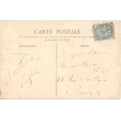 NEMOURS: abside de l'église et rue de paris