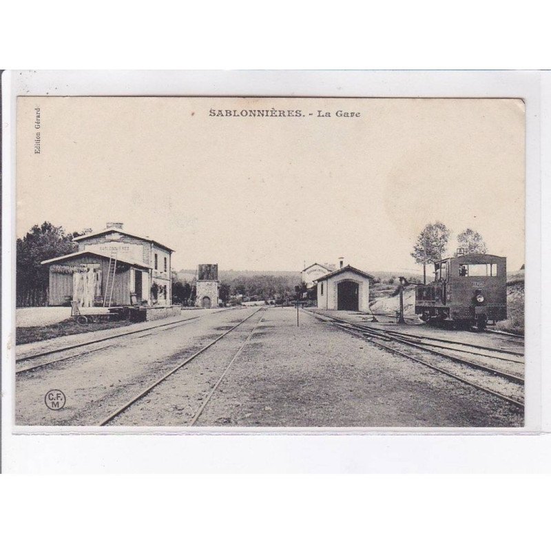 SABLONNIERES: la gare- très bon état