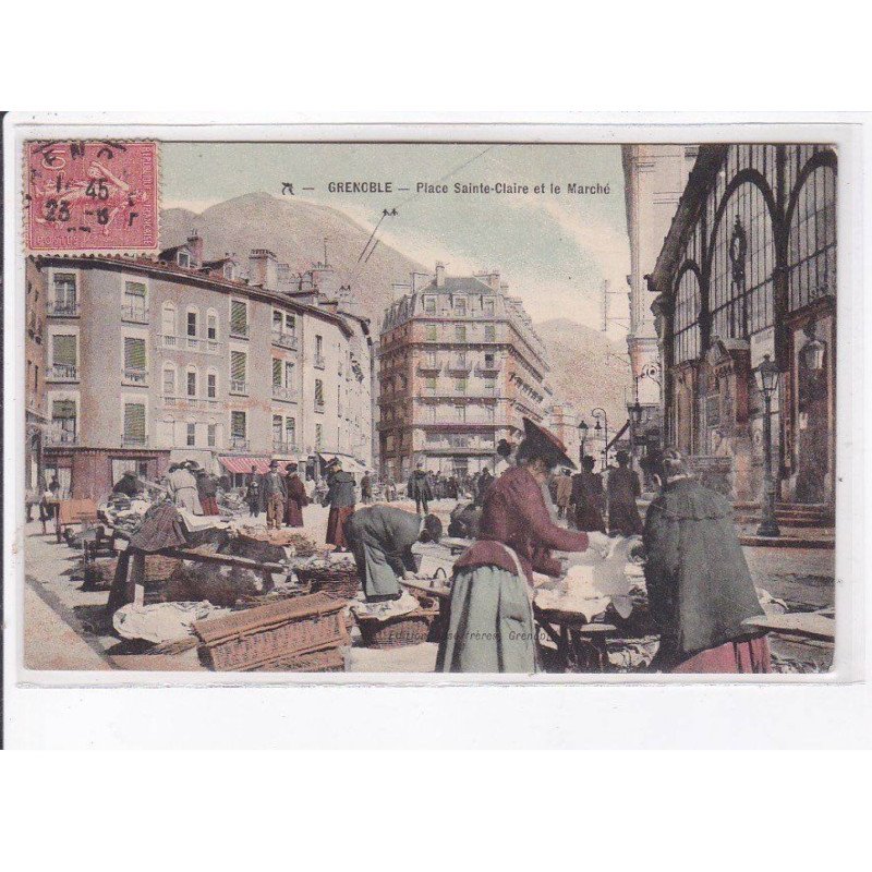 GRENOBLE: place sainte-claire et le marché - très bon état