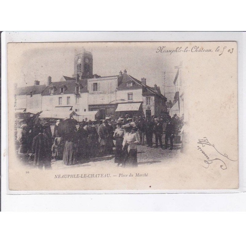 NEAUPHLE-le-CHATEAU: place du marché - très bon état