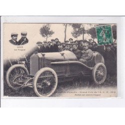 AMIENS: goux sur peugeot grand prix de l'A.C.F. Boillot sur voiture peugeot, automobile - très bon état