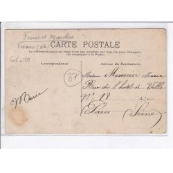 CHATEAUPONSAC: la foire, place de la fontaine - état