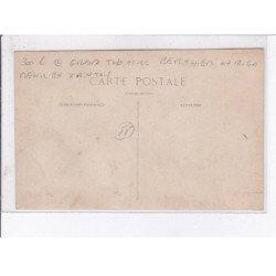 MENIL EN XAINTOIS: carte photo du grand théatre berthier et riga - très bon état