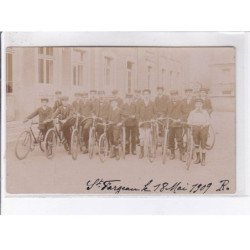SAINT-FARGEAU: 18 mai 1909, groupe de cycliste "la professionnelle" - très bon état
