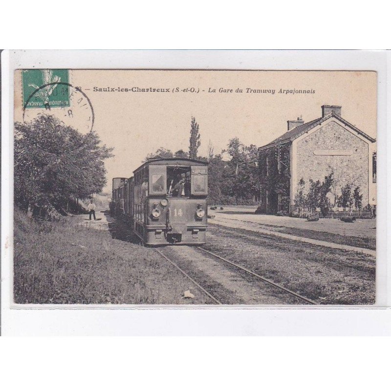 SAULX-les-CHARTREUX: la gare du tramway arpajonnais - très bon état