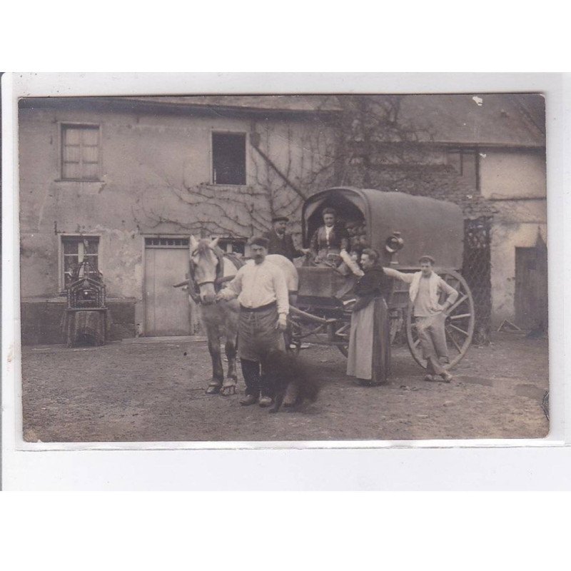 THEMES: carte photo d'un marchand ambulant en France, métier - très bon état
